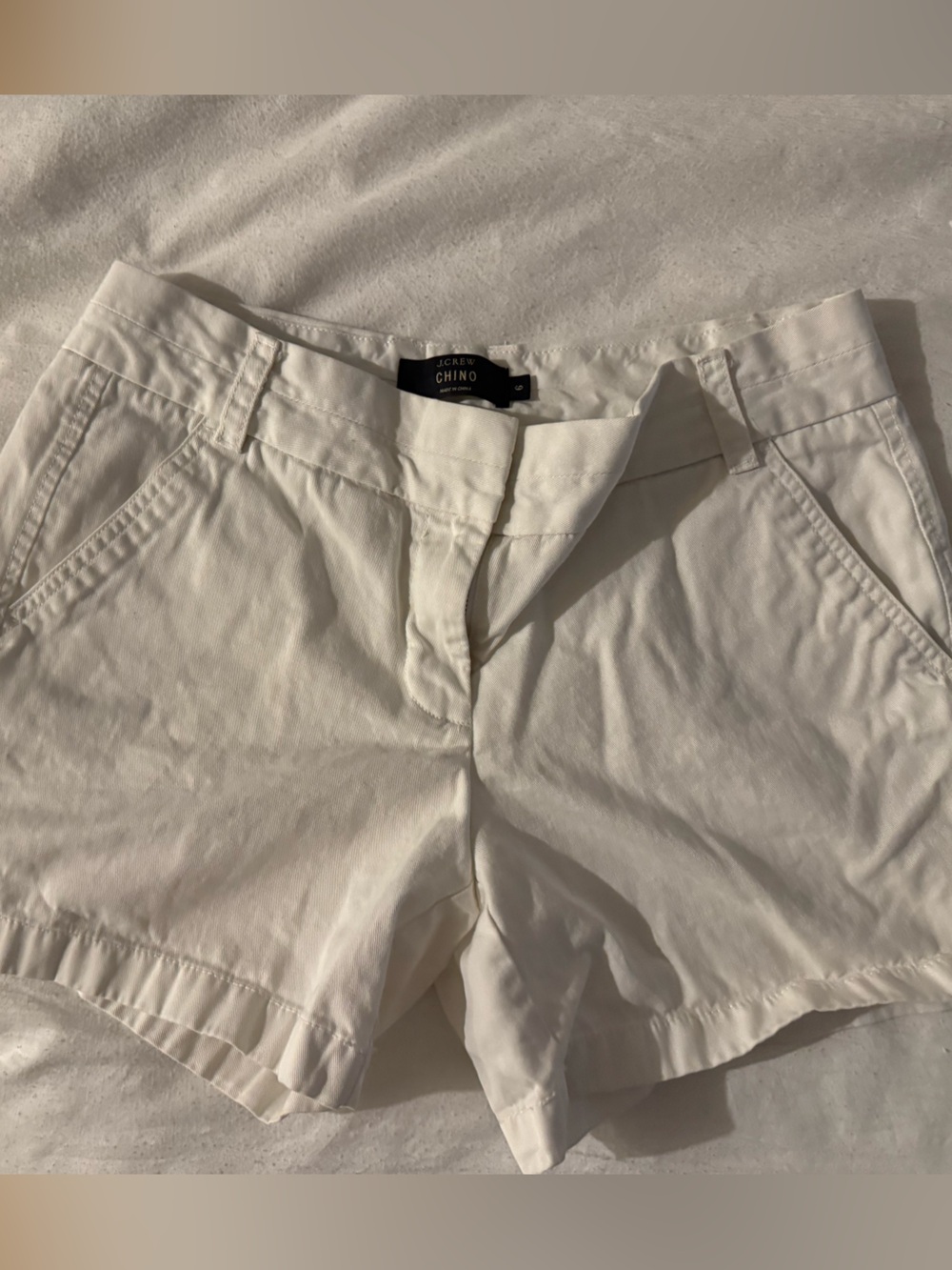 J. Crew White Chino Pants